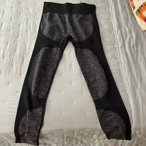 Black and grey workout pants
